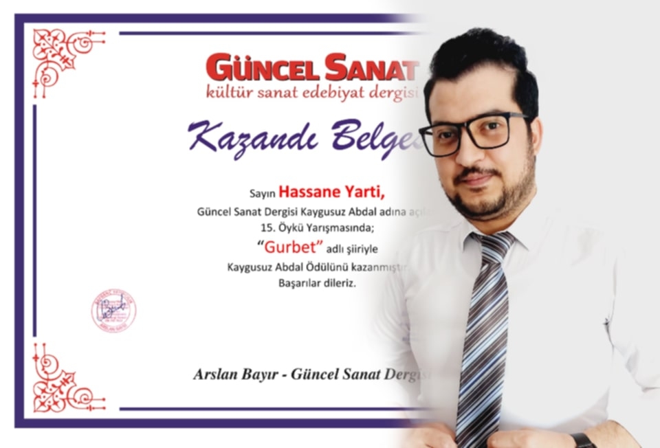 Faslı Şair Hassane Yarti’den Türkiye’de Büyük Başarı: Kaygusuz Abdal Ödülü Gurbet’e Gitti!